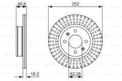 Fits Hyundai i10 Kia Picanto 1.0 1.1 CRDi 1.2 Bosch Front Brake Disc
