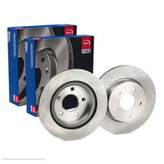 2X APEC Rear Brake Discs for NISSAN LEAF 2017- 292mm Vented SDK6850
