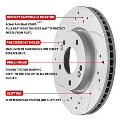 Front & Rear Drilled Rotors Brake Pads fits Toyota Avalon Camry Lexus ES350