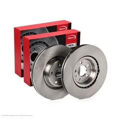2x APEC Front Brake Discs For AUDI A6 C7 Avant (4G5, 4GD 200kW/272HP/2967cc