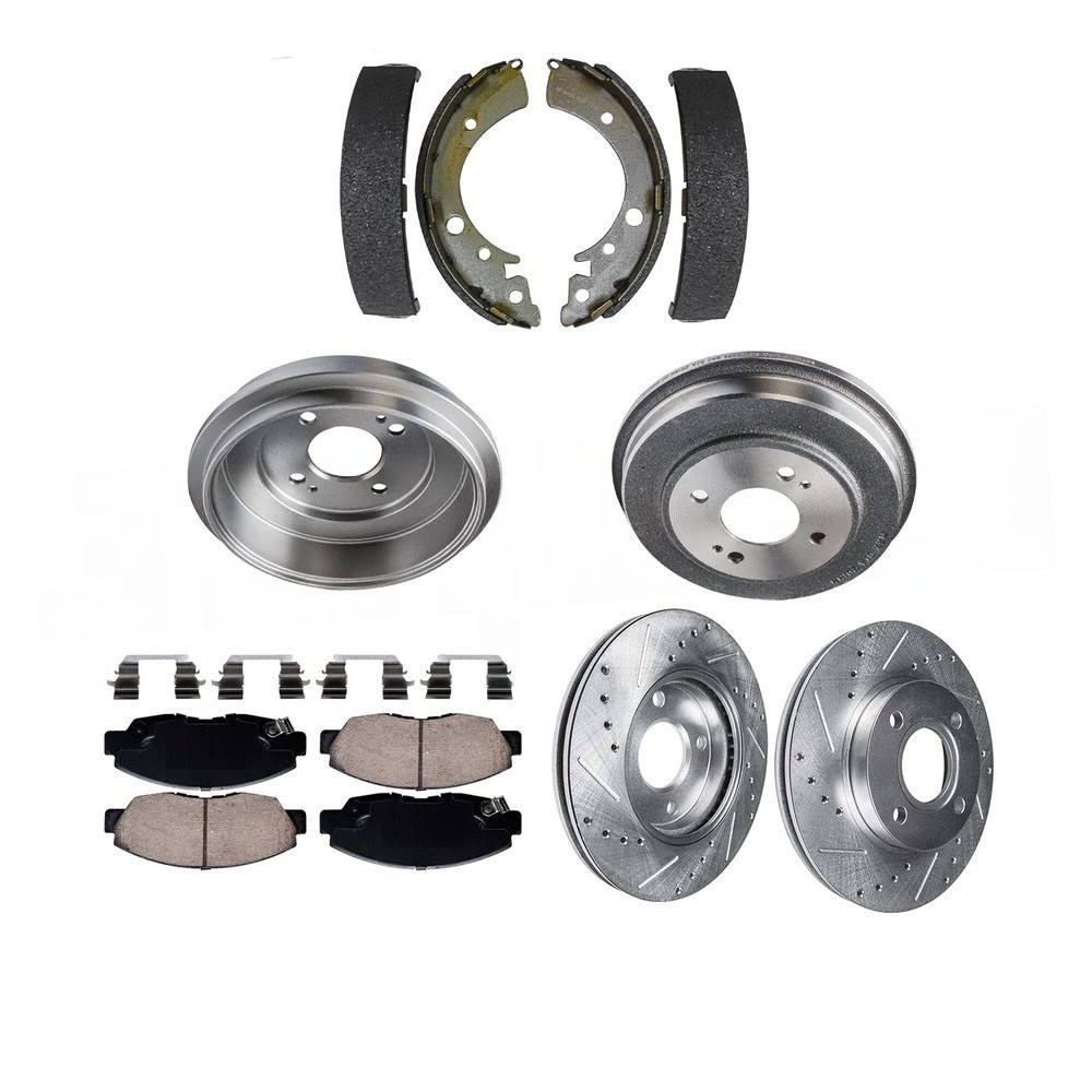 Rotors and Brake Brake Rotor Pad Hardware Set For 2001-2005 Honda Civic 1.7L