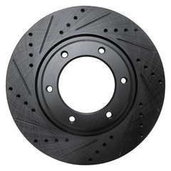 For Toyota Land Cruiser 93-97 Brake Rotor DFC Premium Drilled & Slotted Front