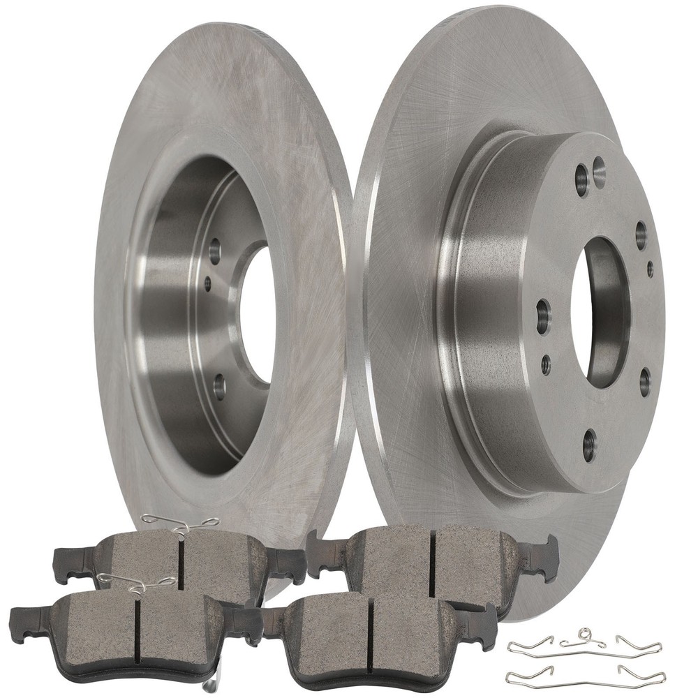 Rear Brake Rotors Ceramic Pads For Honda Civic 2016 2017 2018 2019 2020-2022