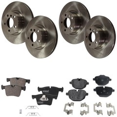 Brake Disc and Pad Kit For 2011-2017 BMW X3 2015-2018 BMW X4 Front and Rear