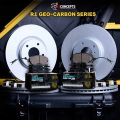 R1 Concepts Wdts2 11567 R1 Brake Rotors Carbon Coated W Euro Ceramic Pads
