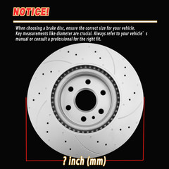 342mm Rear Drilled Rotors Brake Pads for 2007 – 2017 Ford Expedition Navigator