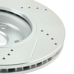 Front Drilled Brake Rotors Kit for Pontiac G5 2007-09/G6 2005-10/Pontiac 2006