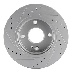 Front Drilled & Slotted Brake Discs Rotors For Ford Fiesta 11 – 13 G3000 Casting