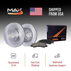 Rear Brake Rotors + Ceramic Pads For 2012-2015 2016 2017 2018 2019 Fiat 500