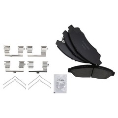 TRQ Front Premium Posi Ceramic Disc Brake Pad & Rotor Kit for Honda Pilot SUV