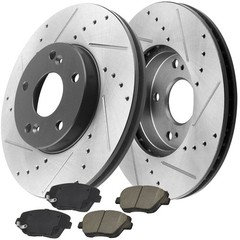 For Kia Optima Brake Rotors and Brake Pads Front Disc Rotors 2011-2016 5 Lugs