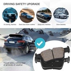 11.89 INCH REAR DISC ROTORS BRAKE PADS KIT FOR 2013-2016 FORD FUSION LINCOLN MKZ