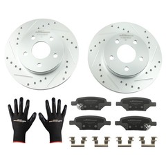 270mm Rear Brake Rotors+Ceramic Pads Kit for Chevrolet Cobalt 2005-2008 S-55094