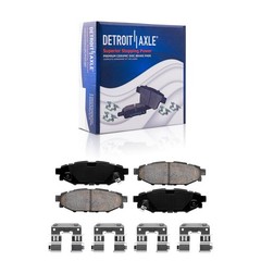 Front Rear Drilled Rotor Brake Pad 20pc Wheel Lug Nut for Outback Legacy Impreza