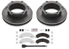 Front Coated Disc Brake Rotors & Pads fits Hino 155 2012 2015 2016 2017 2020
