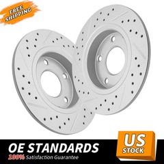 265mm Rear Drilled Disc Brake Rotors for Mazda 3 Sport CX-3 CX-30
