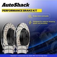 Front Drilled Slotted Brake Rotors Premium Pads for Honda, Ridgeline 2006-2011