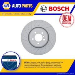 Brake Disc Single Vented fits BMW 118D F20, F21 2.0D Front 11 to 19 N47D20C New