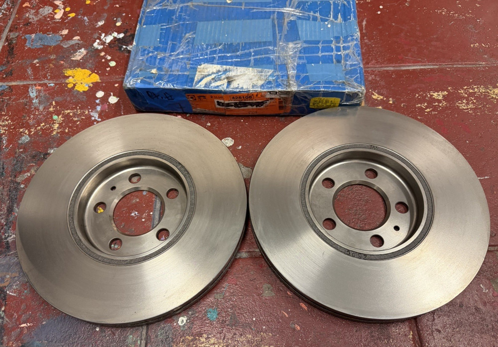 1992-2002 VW AUDI VR6 OEM ATE Vented Front Brake Discs Golf Jetta Passat Vento..