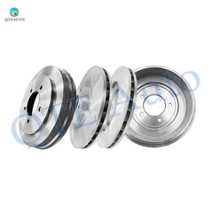 4P Front 294mm Brake Rotors-Rear 268mm Brake Drum For 2007-2009 Chrysler Sebring