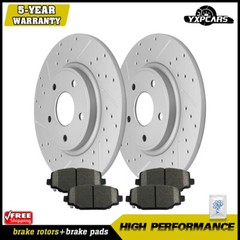 328mm Rear Disc Rotors + Ceramic Brake Pads for Dodge Grand Caravan Journey C/V