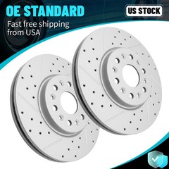12.64 inch Front Brake Disc Rotors Set For Chevy Traverse Blazer Acadia Enclave