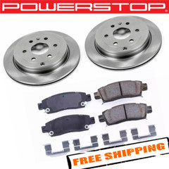 Power Stop KOE5262 1-Click Autospecialty OE Replacement Plain Rear Brake Kit