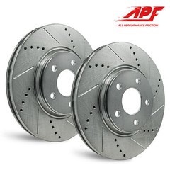 Front Zinc Drilled/Slot Brake Rotors for Chrysler Sebring 2001-2006