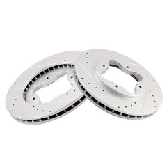 Front Brake Rotors Fits 1990-1997 Honda Accord 1997 Acura CL Drilled And Slotted