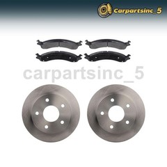 Front Brake Pad Brake Rotor Fits 2000-2001 Dodge Ramcharger