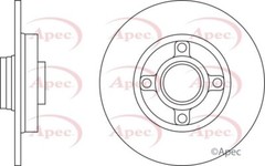 2X APEC DSK2288 REAR BRAKE DISCS FOR CITROEN PEUGEOT – SAME DAY DISPATCH