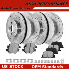 For Scion tC 2005 – 2010 275mm Front & 269mm Rear Drilled Rotors + Brake Pads