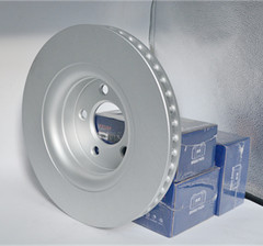 2 Pcs Front Drilled and Slotted Brake Rotors for 2015-2024 Ford Mustang