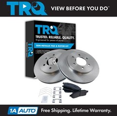 TRQ Front Brake Pad & Rotor Kit Semi-Metallic For 04-08 F-150 06-08 Mark LT