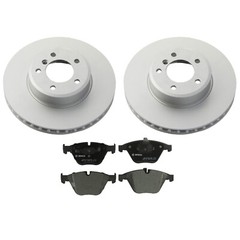 SHW Performance OEM Front Brake Kit 324mm Rotors & Bosch Pads for BMW E60 E61 L6