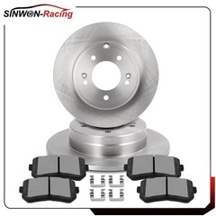 Rear Brake Rotors Ceramic Pads For Kia Optima Hyundai Sonata 2016 2017 2018 2019