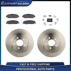 Front Disc Rotors Ceramic Brake Pads for 2005 2006 2007 2010 Ford Mustang 4.6L