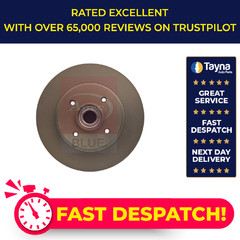 2x Brake Discs Pair Solid Rear 268mm SDK6567 Apec Blue Set 424945 424946 Quality