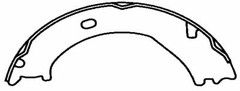 NB771 REAR Bonded Parking Brake Shoe Fits 01-05 Dodge Ram 3500