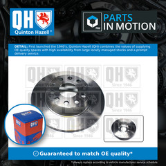 2x Brake Discs Pair Solid fits SKODA OCTAVIA Mk2, Mk3, Mk4 Rear 2004 on 272mm QH