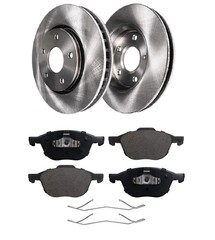 Front Disc Brake Rotors 10.94″ 278mm Ceramic Pads Fit Ford Focus, Volvo C30 S40
