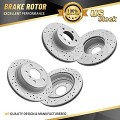 Front Rear Drilled Slotted Rotors for BMW 320i 328i 330i 428ix Drive Gran Coupe