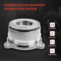 16xFront & Rear Drilled Rotor & Ceramic Brake Pad + Wheel Hub Bearing for Nissan