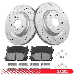 Front Brake Rotors & Ceramic Pads for 2007 2008 2009 2010 2011-2017 Toyota Camry