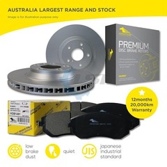 Rear Brake Pads and Disc Rotors Set for Hyundai GRANDEUR 3.0L V6 1999-03