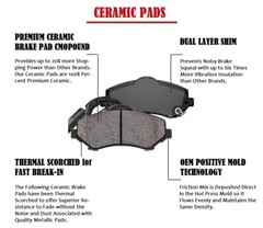 Front Rear Brake Rotors Pads Kit fit for Ford Explorer 2011-2012 2013 2014-2019
