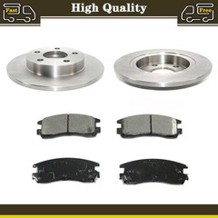 Rear disc brake pads and rotors Fits 2000 Buick LeSabre Park Avenue