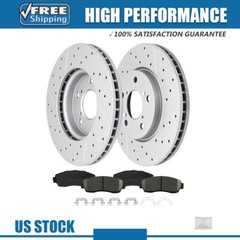 Front Disc Brake Rotors + Brake Pads for 2005 2006 2007 2008- 2010 Honda Odyssey