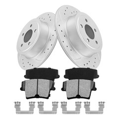 320mm Front Rear DRILLED Rotors Brake Pads for 300 Charger Challenger Magnum