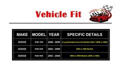 13.91 Inch Front and Rear Drilled Rotors Brake Pads Kits for Dodge Ram 1500 2500